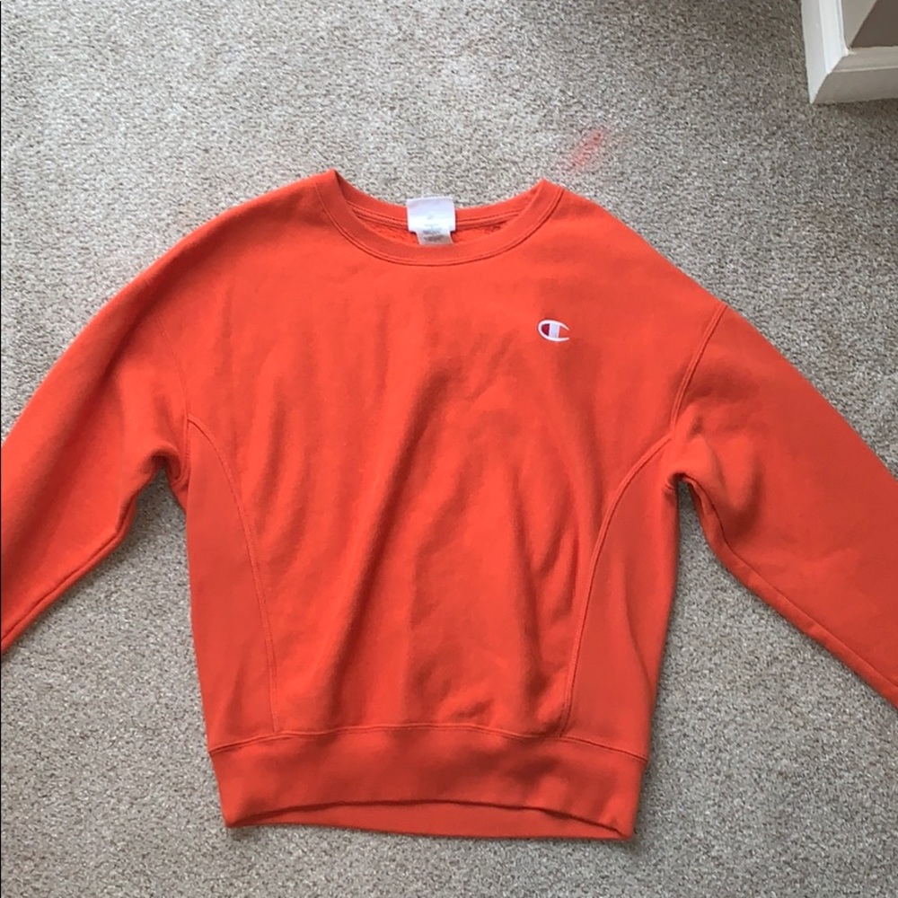 orange champion crew neck